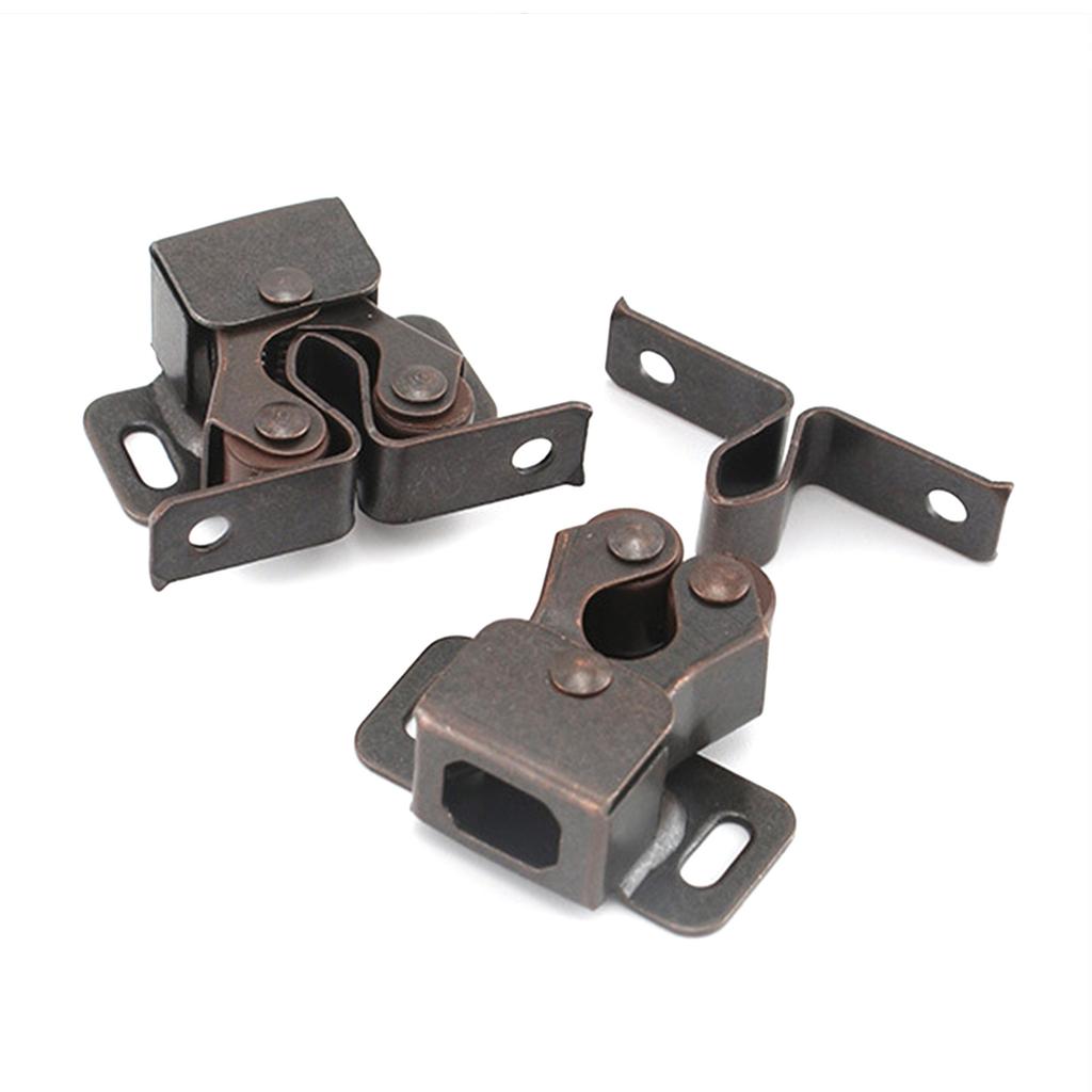 10 Pack Double Roller Catch Cabinet Latches for Cupboard Closet Door, Home Furniture Door Double Roller Catches