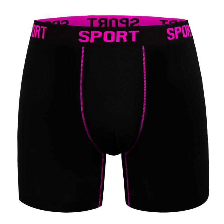 Men's Sports Fitness Body Sculpting Long Underwear 4-Corner Shorts