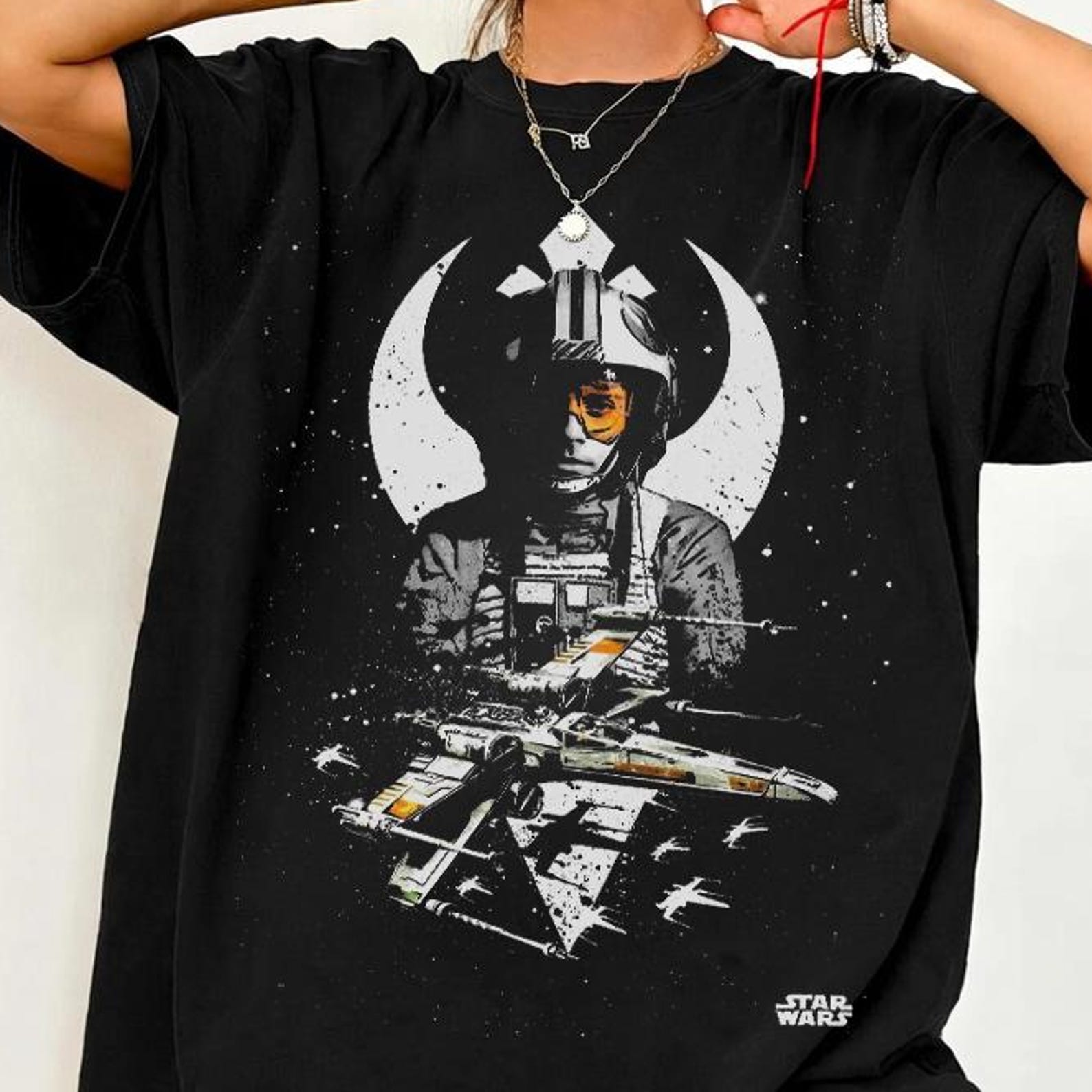 Vintage Poe Dameron & X-Wing Shirt - Star Wars Tshirt,The Last Jedi Shirt,Resistance Tshirt 2XL