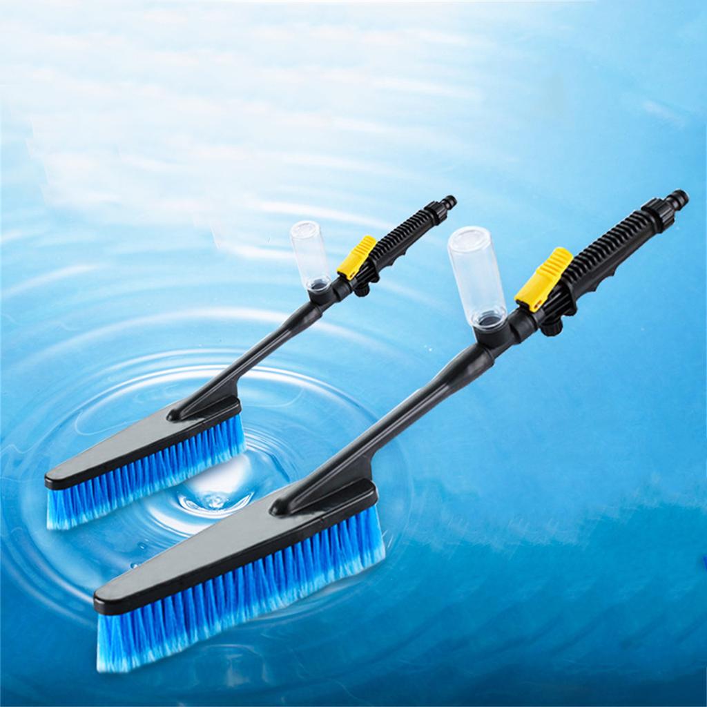 Car Wash Brush Long Handle Cleaning Brush with Soap Sprayer for Motorcycle Kitchen Car Wash Brush