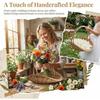 Cesta de Cosecha de Mimbre Tejida a Mano con Asa Cesta Portátil de Almacenamiento para Recolección de Flores Verduras y Flores Almacenamiento en Casa