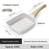 Ivory White Square Japanese Tamagoyaki Frying Pan