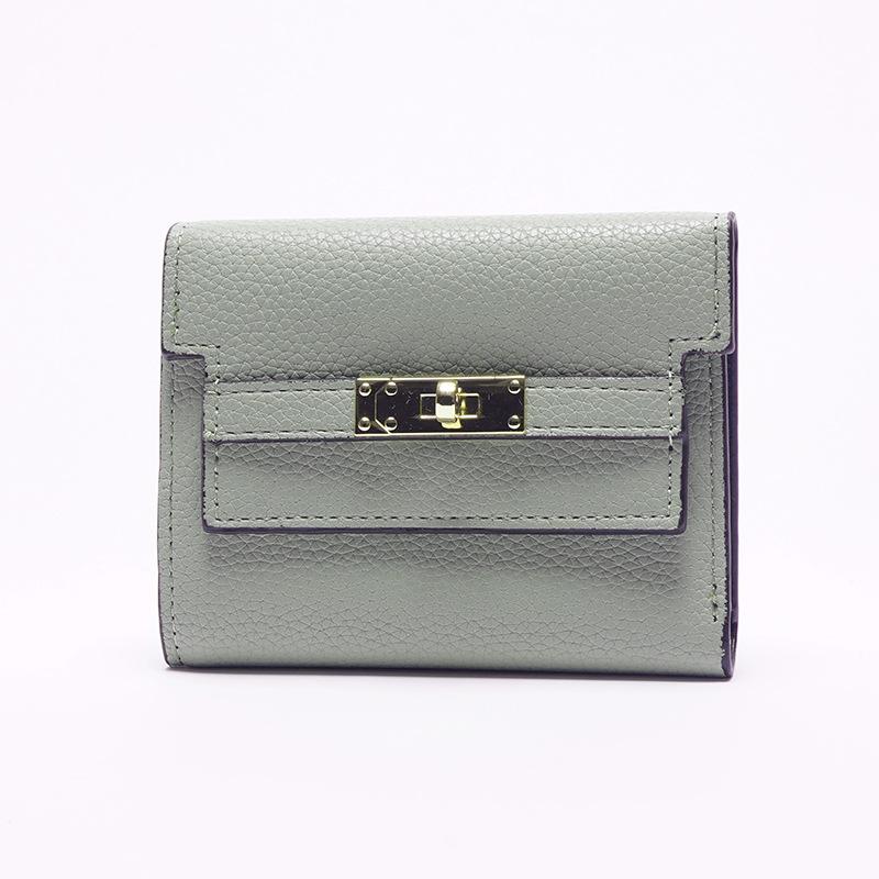 Popular Ins Wallet Women's High-end Wallet Simple Korean Version Short Women's Wallet, Leather + 30% Off Students