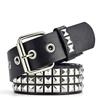 10PCS Studded Belt Metal Punk Rock Studded Belt with Bright Coloured Pyramid Studs Men's and Women's Belts Leather Belt