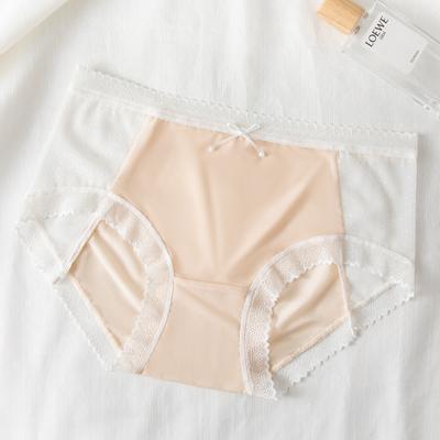 Dolce Puro Intimo Sexy in Pizzo da Donna Seta di Gelso Cotone Mutandine Cavallo Leggero Traspirante Vita Mutandine Triangolo