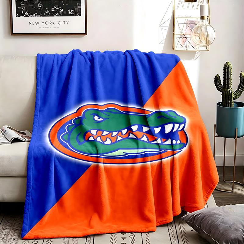 Florida Gators Theme Personalized Outdoor Flannel Blankets Soft And Suitable For All Seasons Perfect For Sofas Beds And Camping