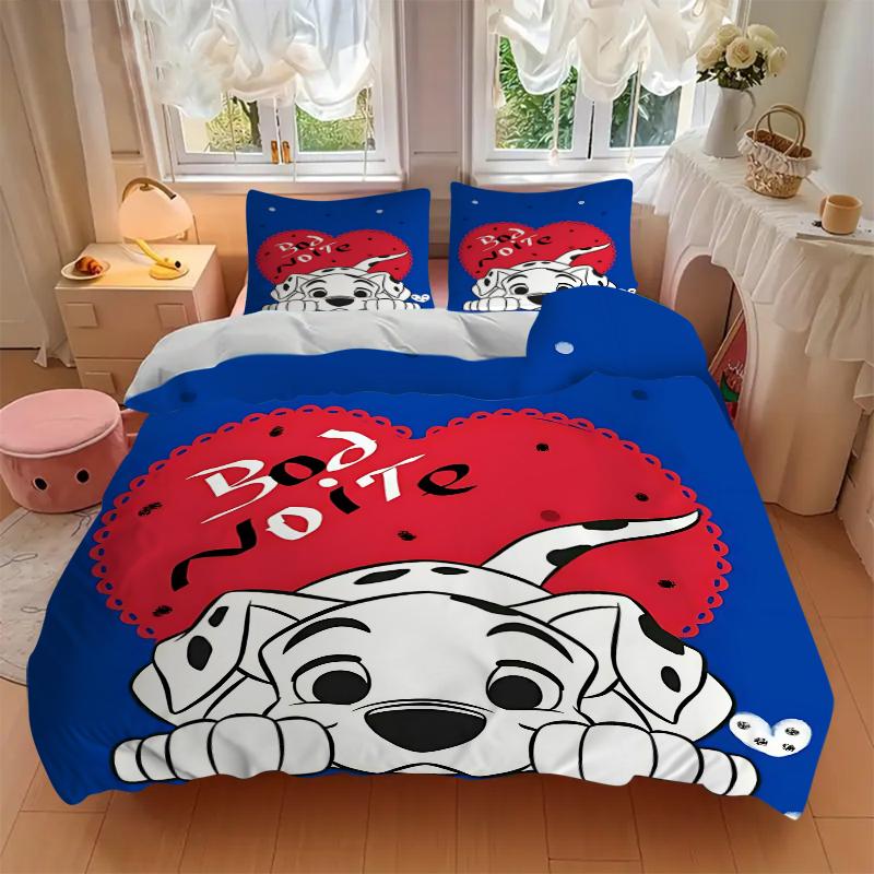 3Pcs Good Night Dalmatian Bedding Sets For All Sizes New 3D Printed Bed Cover Comforter Duvet Cover Pillowcase Bedroom Decoration