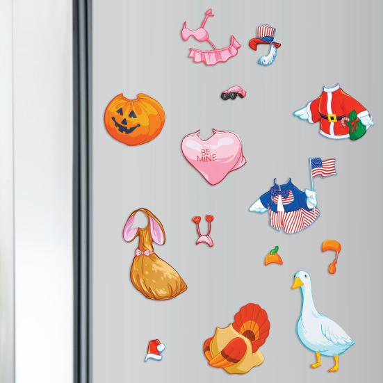 1 Set Kühlschrankaufkleber, klein, leicht, magnetisch, leicht zu reinigen, abnehmbarer Kühlschrankaufkleber, Heimdekoration für das Wohnzimmer