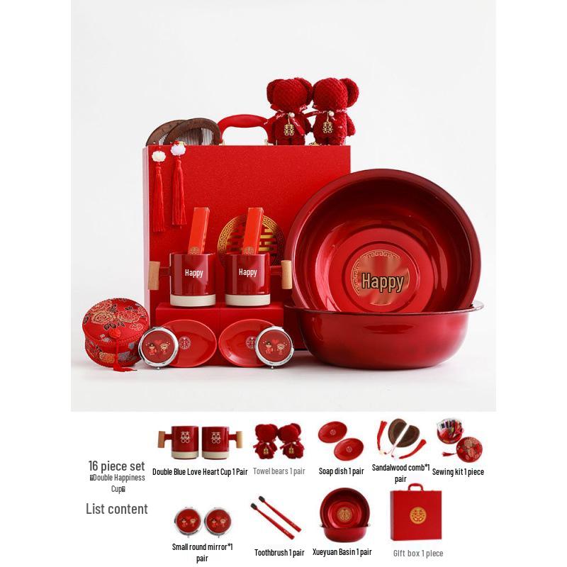 Complete Wedding Dowry Set: Elegant Bridal Toiletries & Essentials for Bride's Celebration
