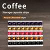Punch-free Design Coffee Pod Keepers Strip Plastic Cabinet Capsule Rack  Kitchen Organization