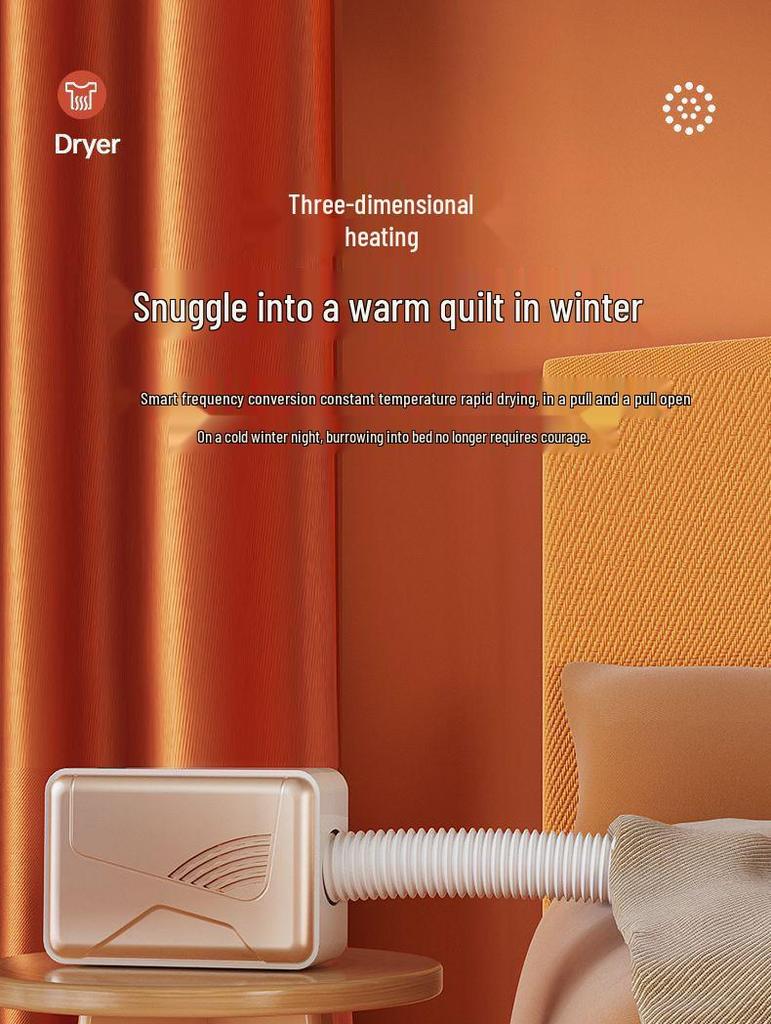 Multi-Functional German-Style Warm Air Dryer for Shoes, Clothes, Quilts - Ideal for Home, Baby, Dormitory Use
