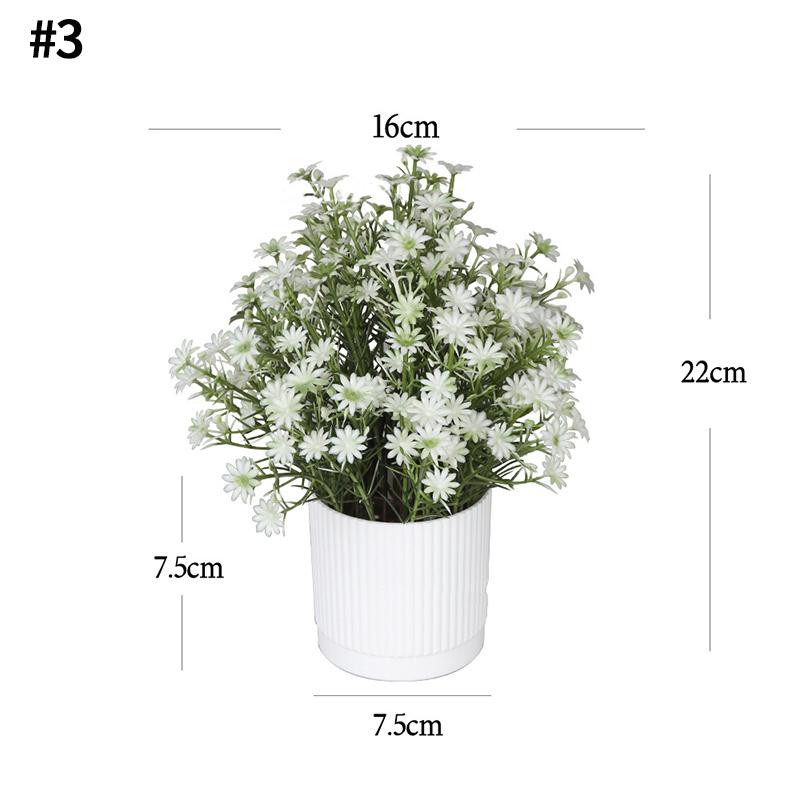 Fake Plant Potted Workspace Table Accessorie Wedding Accessorie Artificial Flower Ornament Household Decoration Room Desktop Decor