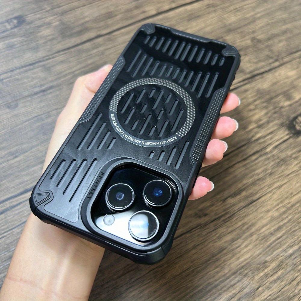 

Роскошный магнитный чехол для iPhone 16 15 14 13 Pro Max с защитой от скольжения и отводом тепла For iPhone 16