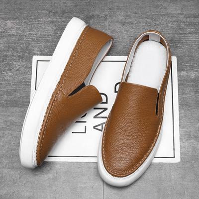 Mode 2024 Herren Freizeitschuhe Echtleder Slipper Büroschuhe für Herren Fahrmokassins Bequeme Slipper Party Modeschuhe Herren