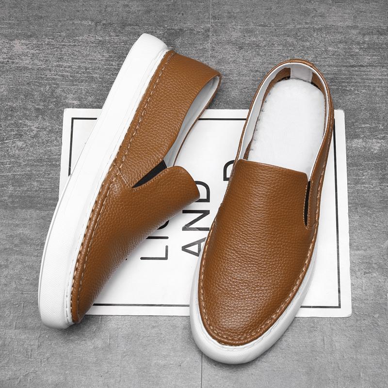 Fashion 2024 Men Casual Shoes Genuine Leather Loafers Office Shoes for Men Driving Moccasins Comfortable Slip on Party Fashion Shoes Men