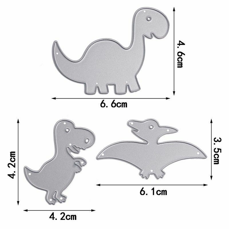 Tier Dinosaurier Stanzformen Metall Schablone DIY Scrapbooking Album Papier Karte Prägung Handwerk Gestanzt