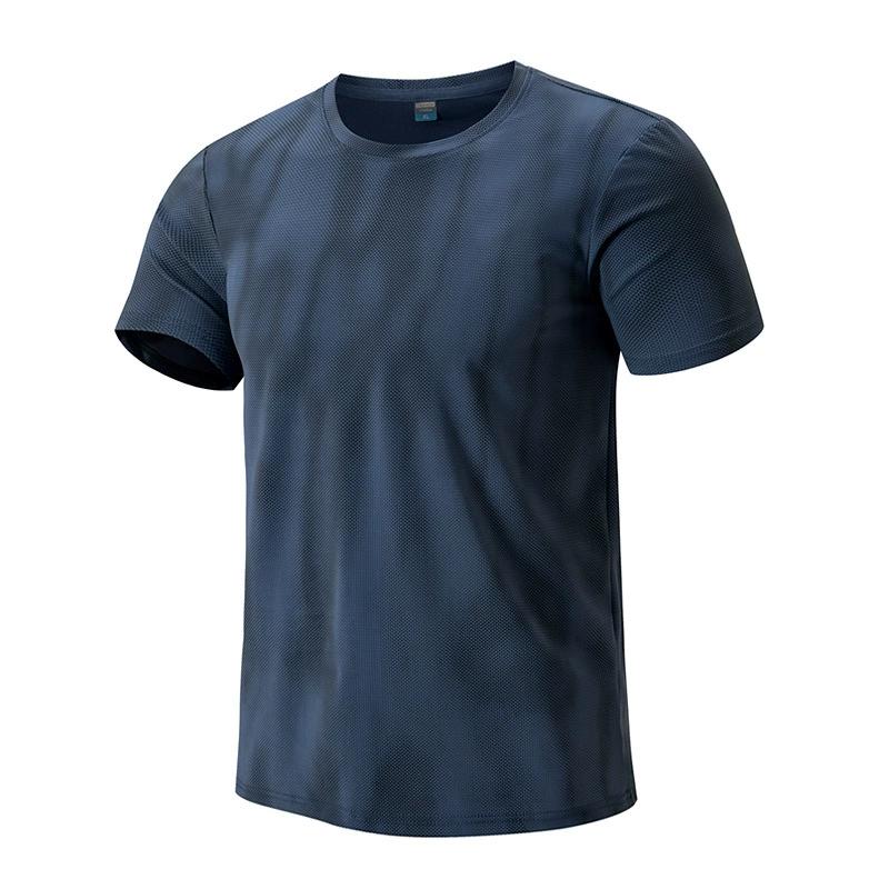 Eisseide T-Shirt Herren Schnelltrocknend Kurzärmelig Locker Atmungsaktiv Übergröße Eis Sportlich Lässig Atmungsaktives Oberteil