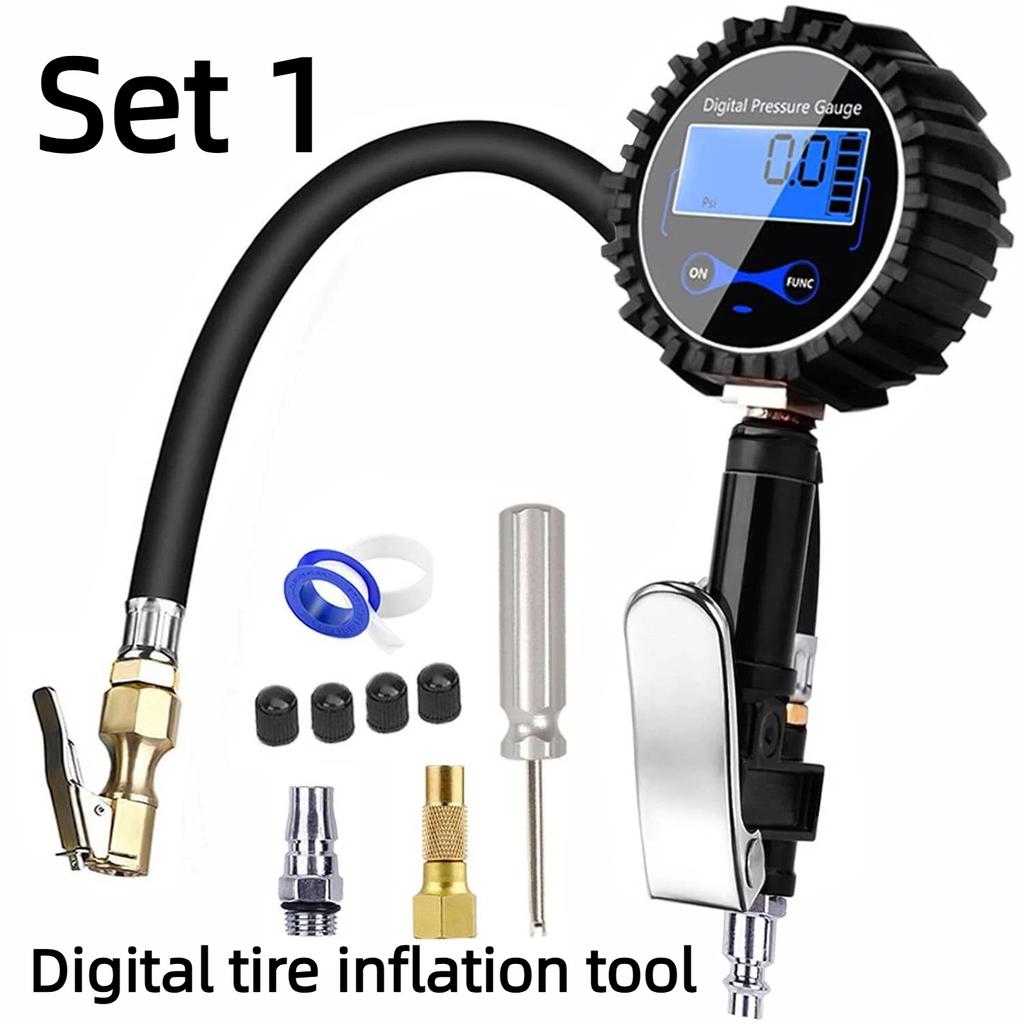 250PSI Tire Pressure Counter With LCD Display – Automotive And Motorcycle Tire Gauge For Accurate Pressure Testing