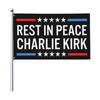 RIP Charlie Kirk Flag A True Patriotic Commemorative Flag 3×5FT Outdoor Double Sided Banner for Garden Patio Balcony Fence Decor