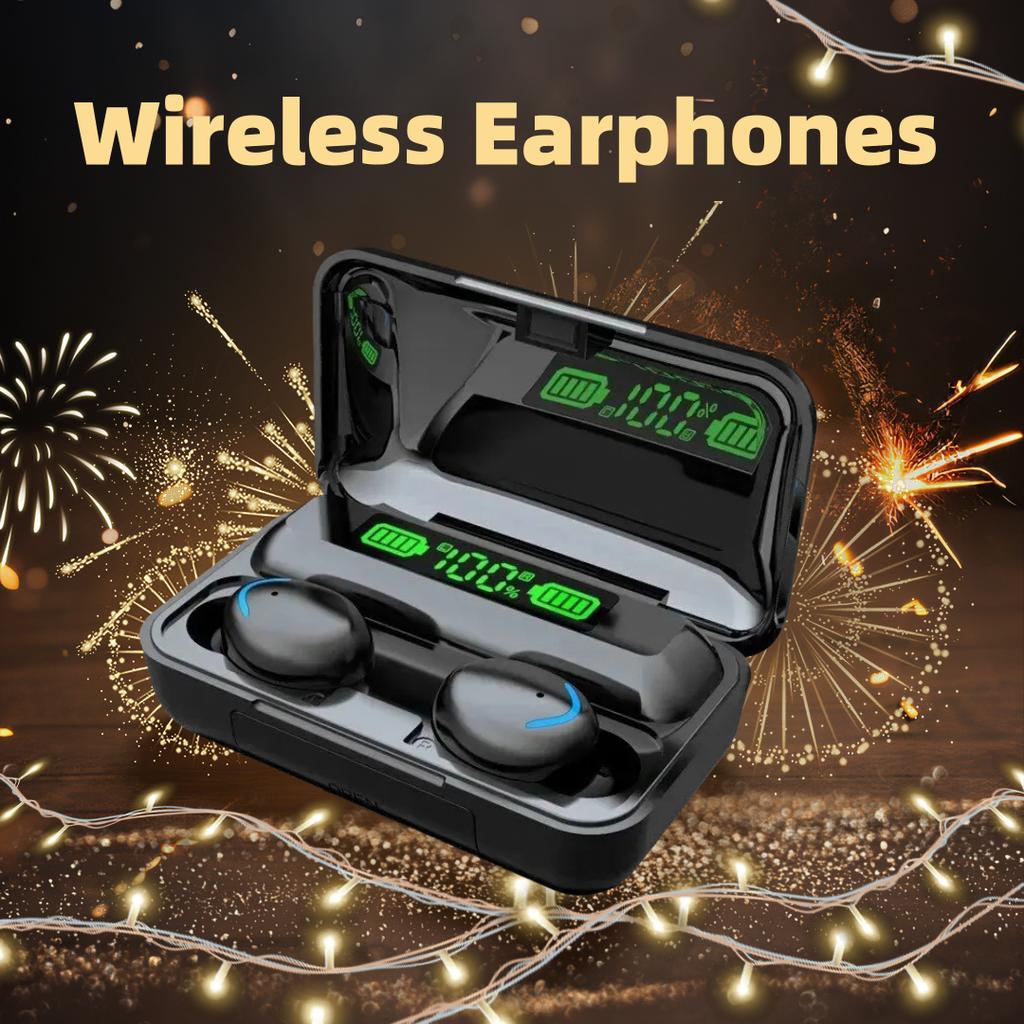 TWS F9 Earphone Bluetooth Earphones Wireless Headphones Hifi Stereo Sports Earbuds Headset Hearing Aids With Mic Handfree Game