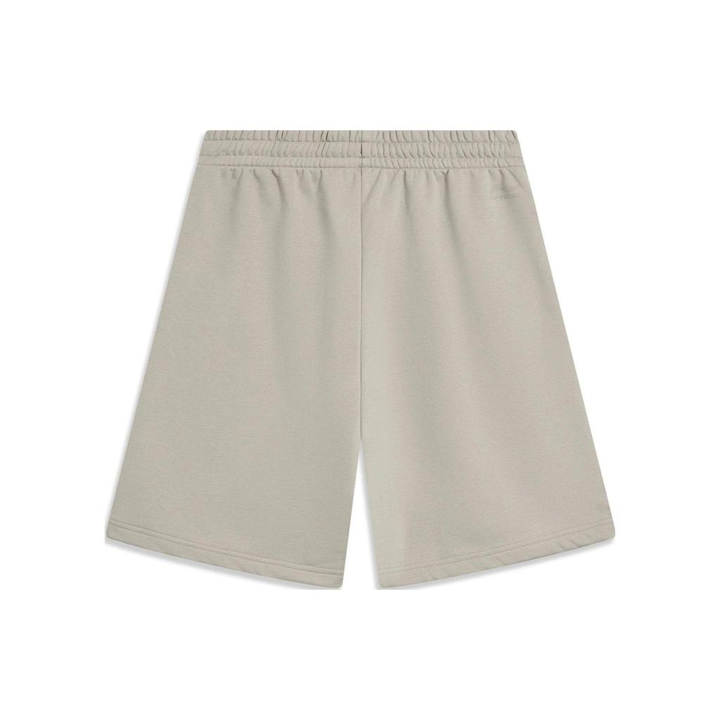 Li-Ning China Color Series Solid Loose Sports Shorts Men Bottoms Stone-Ridge-Grey AKST631-4