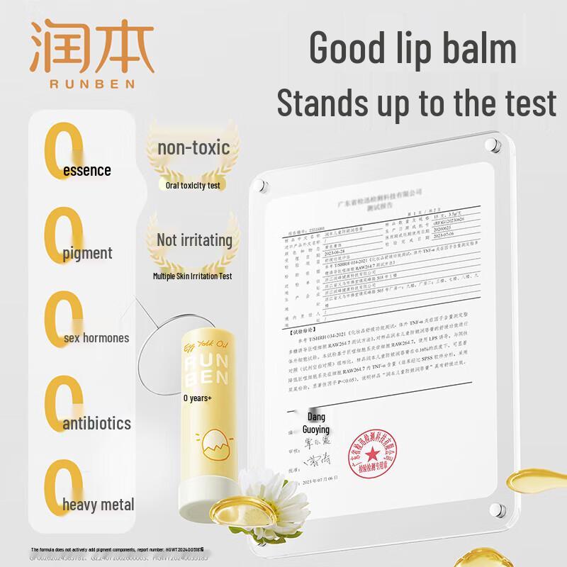 RUNBEN Eggy Party Kids Moisturizing Lip Balm