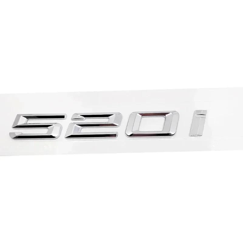 ABS Car Rear Trunk Letters Logo Badge Emblem Sticker For BMW 5 Series 520i 525i 528i 530i 535i 540i 523i E39 E60 E61 F10 F11 G30