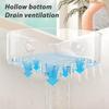 Suction Cup Sponge Holder Sink Organizer Kitchen Sink Caddy Organizer with Strong Load-bearing Suction Cup Capacity