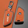 2025 Orange Leather Zinc Alloy Car Remote Key Case For BMW X1 X3 X4 X5 F15 X6 F16 G30 7 Series G11 F48 F39 520 525 f30 118i