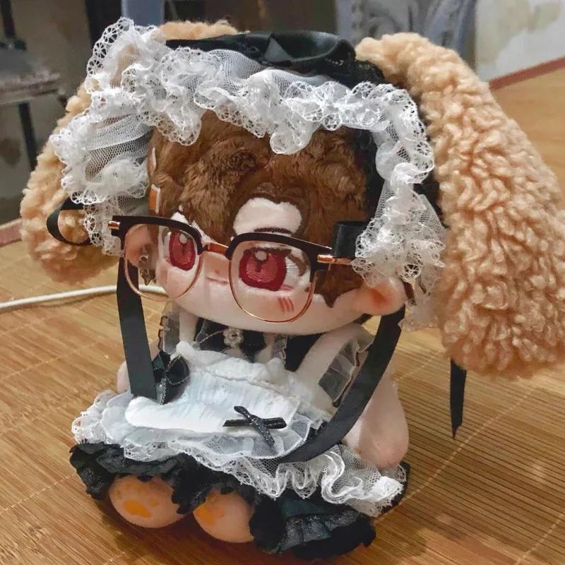 20CM Doll Clothes Maid Dress Suit Pink Cat Cosplay Toy Accessories Changing Dressing Game Playing House Photo Props Toy Gift