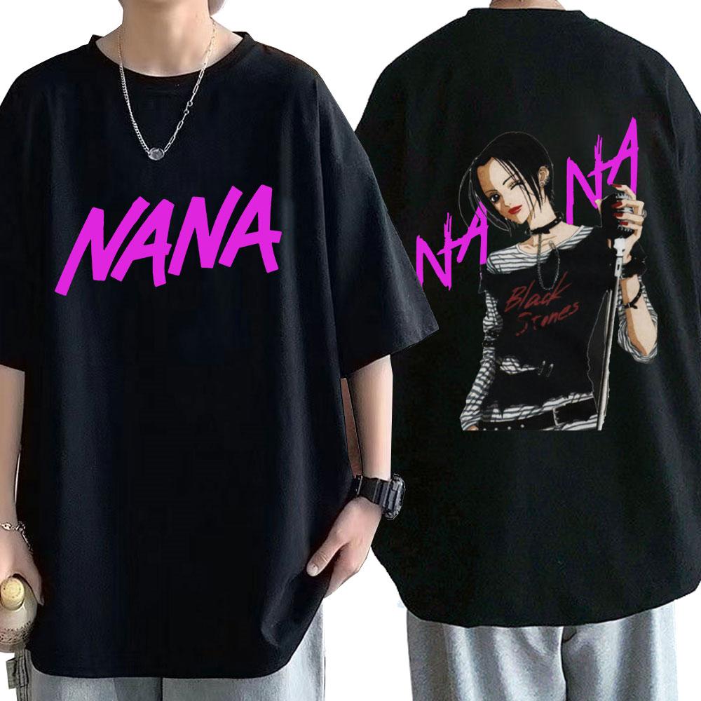 Anime Nana Osaki Potisk Trička Pánská Dámská Krátký Rukáv Bavlna Ležérní Tričko Oversize Harajuku Streetwear Oblečení pro Teenagery