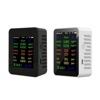 Air Quality Detector Alarm Sensors CO2 Temperature Humidity Tester Monitor Analysis for Analyzing Indoor Air Composition