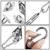 44pcs Sun Shade Sail Stainless Fixing Fitting Kit Garden Patio Awning Canopy Accessory