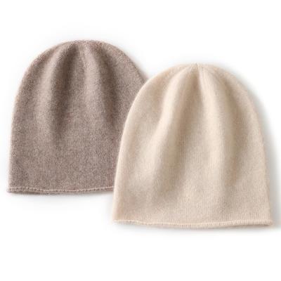 Autumn and Winter Cashmere Hat, Women's Crimped Knitted Hat, Headgear Hat, Warm and Cold Wool Hat, Stacking Hat