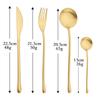 4Pcs White Gold Cutlery 18/10 Stainless Steel Dinnerware Set Spoon Fork Knife Western Home Silverware Tableware Set Supplies