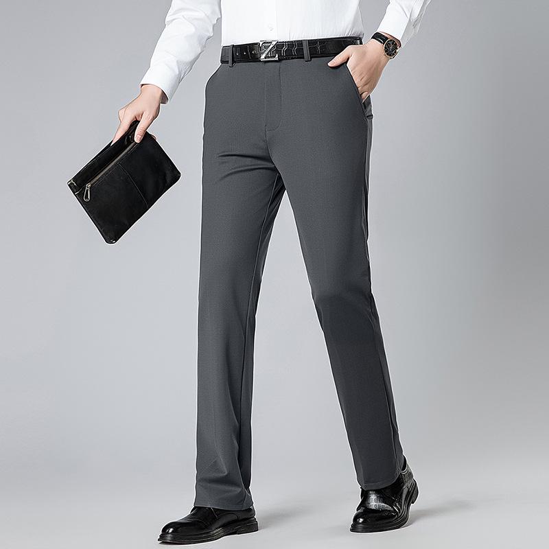 2026 Spring/Summer Men's Tencel Ice-Cool Casual Pants - Straight-Leg, Versatile Comfort for Middle-Aged Men