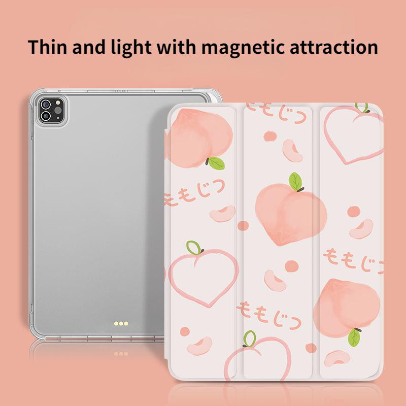 Etui na iPad Air5 Nowy świeży styl kreatywny wzór owocowy etui na iPad dla iPad Air4 2022 10. 10.9 2021 7 8 9. 10.2 Pro11 Pro13 2024 z uchwytem na Apple Pencil