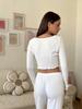 European & American Autumn/Winter Cotton-Blend Knitted Long Sleeve & Pants Set