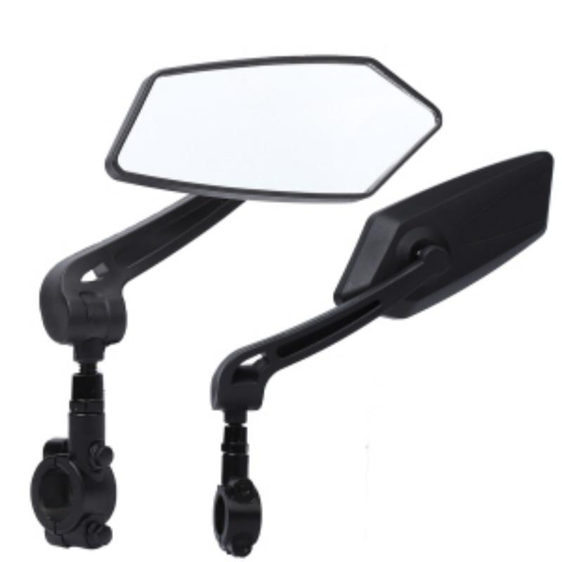 Kolip Bicycle Rear View Mirror Extra Large 2 Pieces 360 Degree Rear View Mirrors For Bicycle Ebike Mountain Bike MTB (Left + Right)