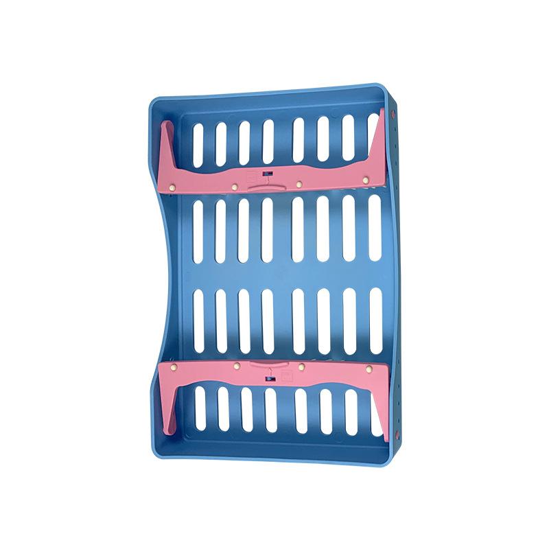 Dental Sterilization Box with 10 Holders Tips Handles Surgical Instrument Dentist Disinfection Tray Autoclavable Dentistry Tools