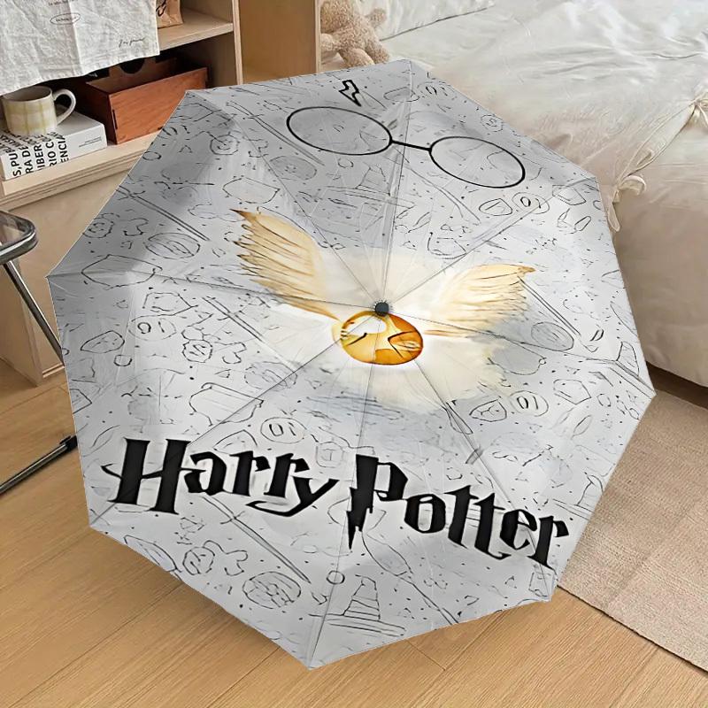 1PC Golden Snitch Harry Potter Umbrella-8-Rib Reinforced, Automatic Open, Lightweight & Durable, Cute Fashion Accessory for Outdoor, D2678