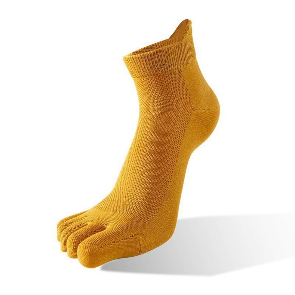 Anti-slip Five Toe Socks Mesh Low Cut Sports Socks Sweat-Absorbing Men's Five Finger Socks Soccer