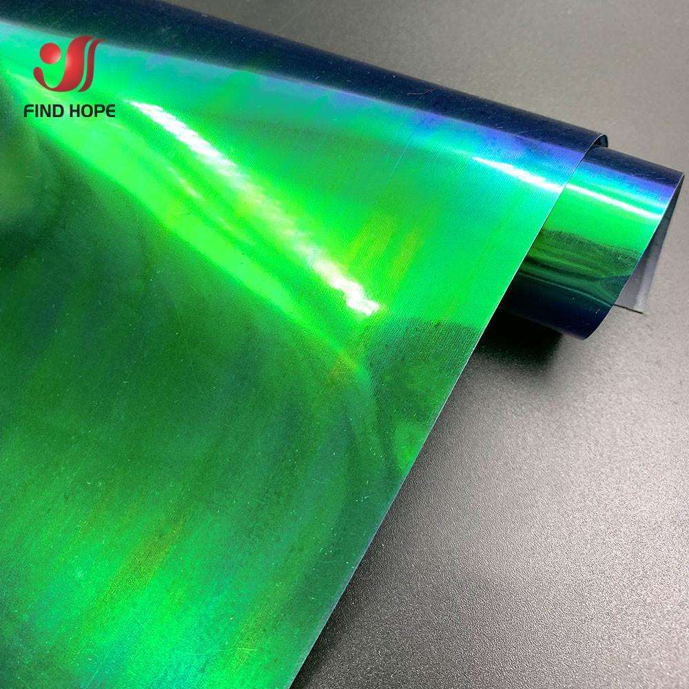 

Holographic Heat Transfer Vinyl Iron-on Clothing HTV for T-Shirts Bag Hat Craft DIY Decor Hot Press Cut Film 30*25cm/50cm 30cm x 25cm зелёный