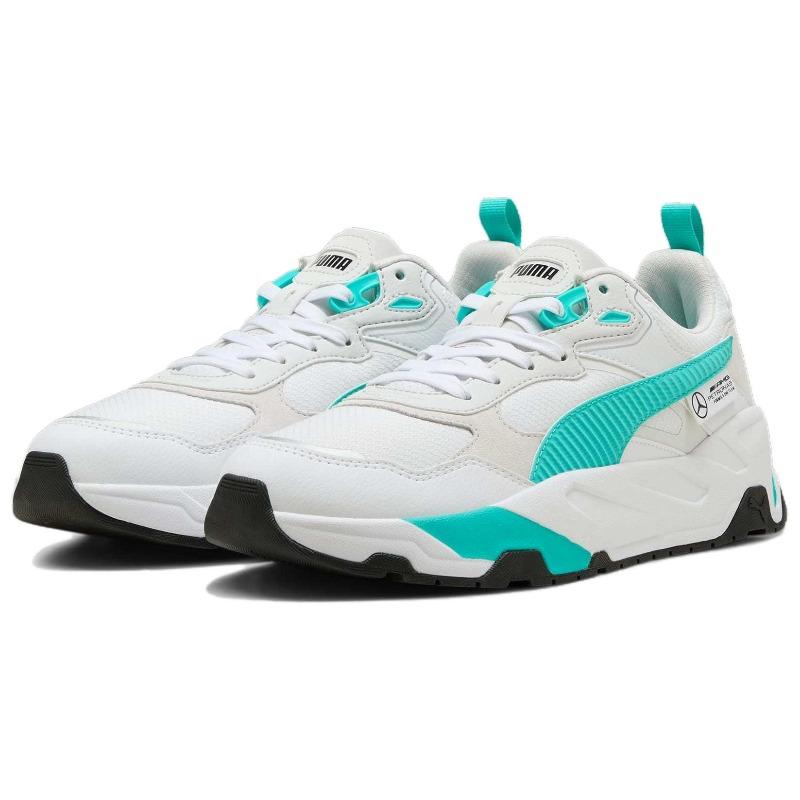 Puma Mercedes-AMG Petronas F1 Unisex Low Top Running Shoes White Green 308516-02