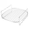 Baking Tray Skewers Air Fryer Stainless Steel Holder BBQ Rack Double Layer Grill Baking Tray Replacement Barbecue Kitchen Tools