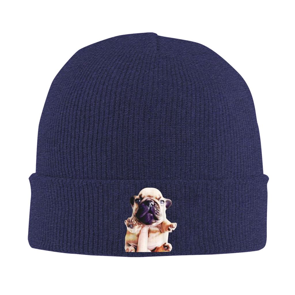 Unisex Pibble Meme Funny Dog Brainrot Wash My Belly Meme Beanie Hats  Casual Knit Hat Autumn Kpop Caps Design Warm Bonnet Hats