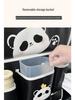 Panda Car Organizer: Multifunctional Hanging Storage, Cute Cartoon Interior Protective Pad