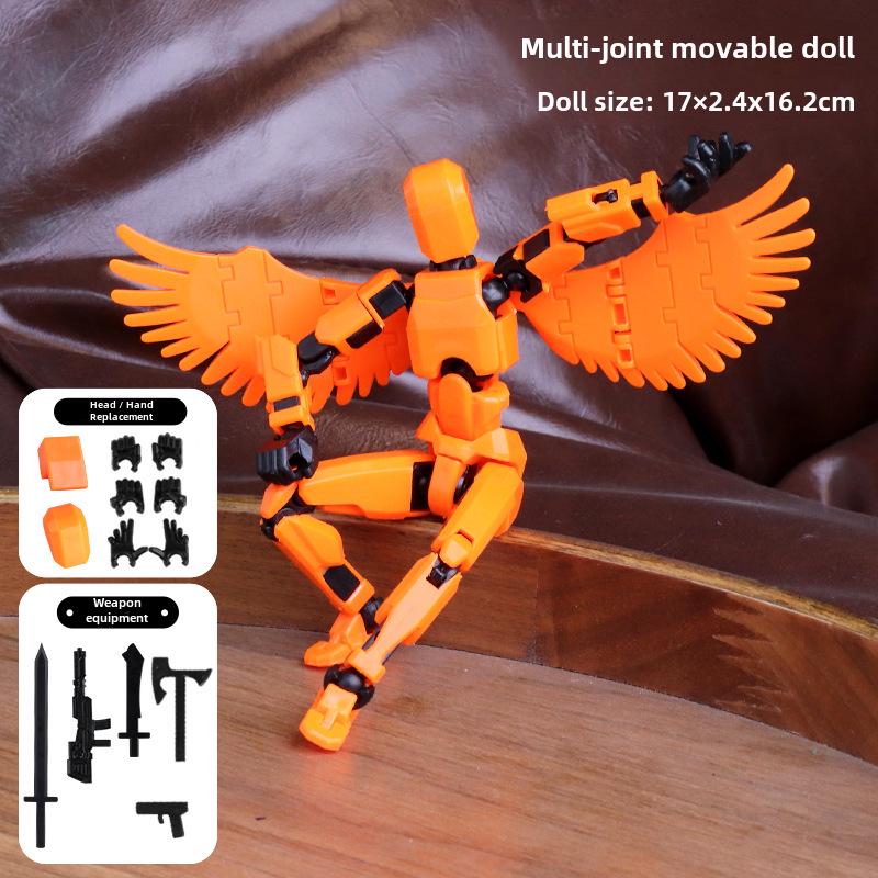 Lucky Doll: 13-Point Articulated 3D Printed Toy, 3rd Gen DIY Stress Relief Figure