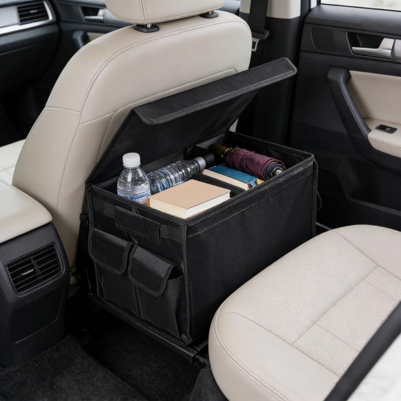 Foldable Car SUV Cargo Organizer Multi Compartment Car Trunk Storage Box Trunk Container Automotive Interior Accessories