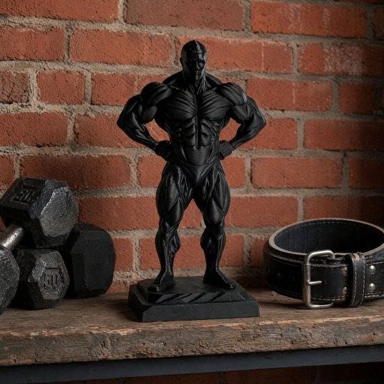 Figurka Mięśniaka Drukowana w 3D, Zabawna Muskularna Rzeźba na Biurko, Kolekcjonerska Statua Siłowni Fitness, Prezent dla Mężczyzn, Kulturystów